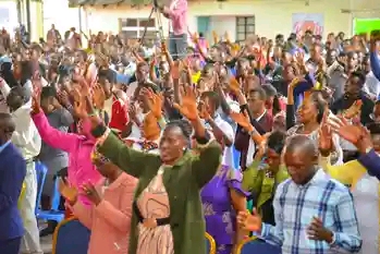 Church worship service